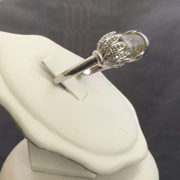 VtgAntqPlt/925SterlingSilver Elise Adore QrtzRng7 - Picture 3 of 8